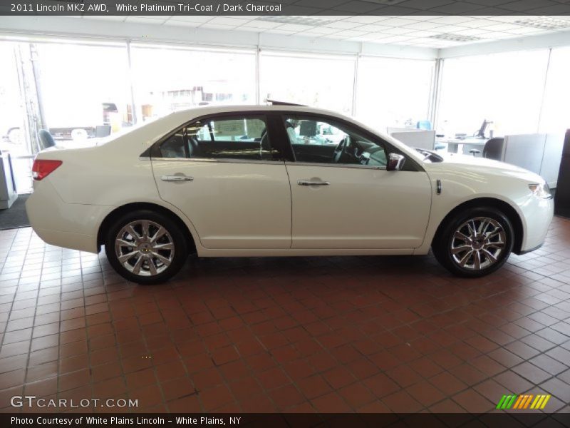 White Platinum Tri-Coat / Dark Charcoal 2011 Lincoln MKZ AWD