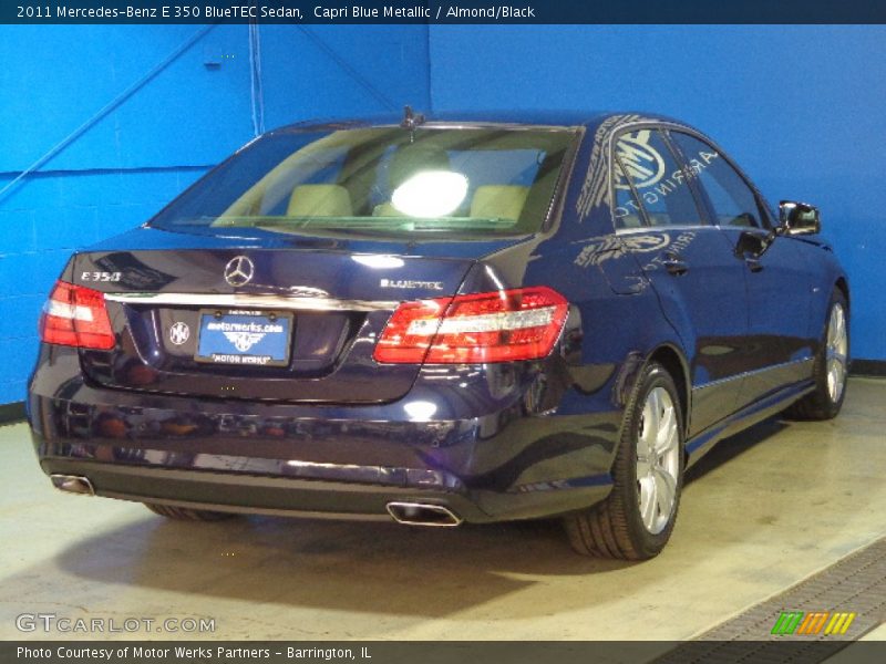 Capri Blue Metallic / Almond/Black 2011 Mercedes-Benz E 350 BlueTEC Sedan