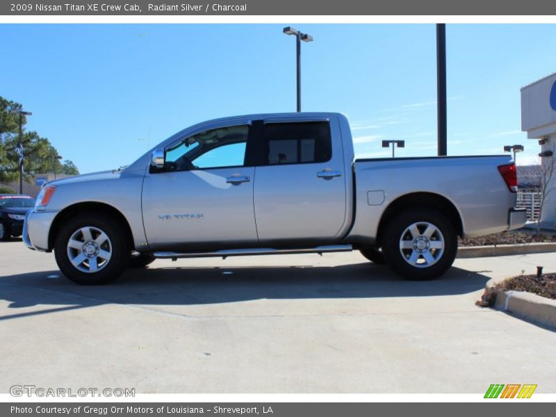 Radiant Silver / Charcoal 2009 Nissan Titan XE Crew Cab