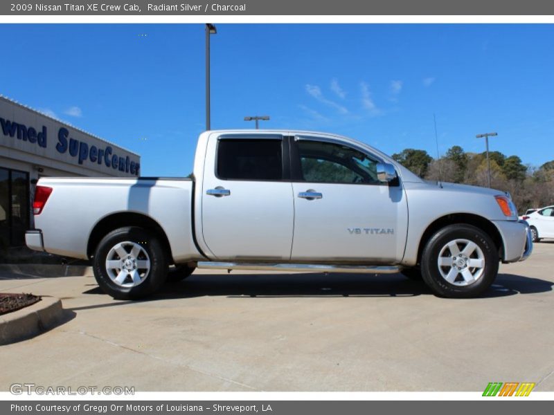 Radiant Silver / Charcoal 2009 Nissan Titan XE Crew Cab