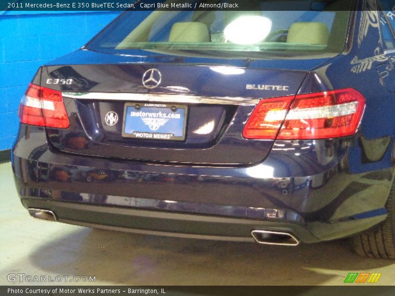 Capri Blue Metallic / Almond/Black 2011 Mercedes-Benz E 350 BlueTEC Sedan