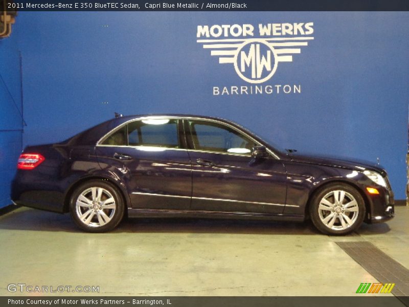 Capri Blue Metallic / Almond/Black 2011 Mercedes-Benz E 350 BlueTEC Sedan