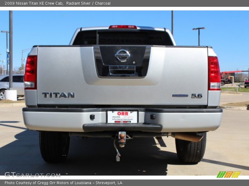 Radiant Silver / Charcoal 2009 Nissan Titan XE Crew Cab
