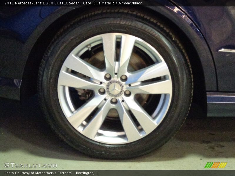 Capri Blue Metallic / Almond/Black 2011 Mercedes-Benz E 350 BlueTEC Sedan