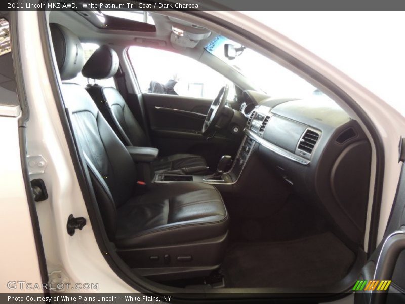 White Platinum Tri-Coat / Dark Charcoal 2011 Lincoln MKZ AWD