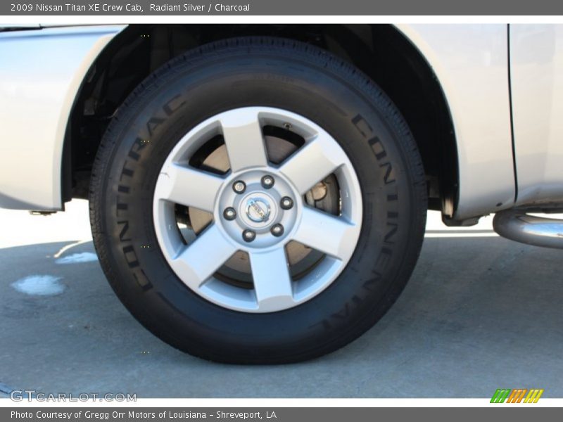 Radiant Silver / Charcoal 2009 Nissan Titan XE Crew Cab