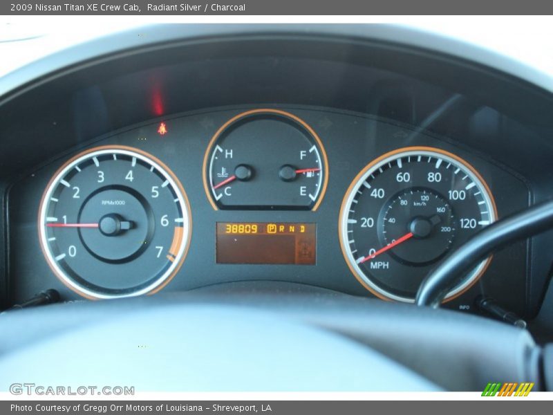 Radiant Silver / Charcoal 2009 Nissan Titan XE Crew Cab