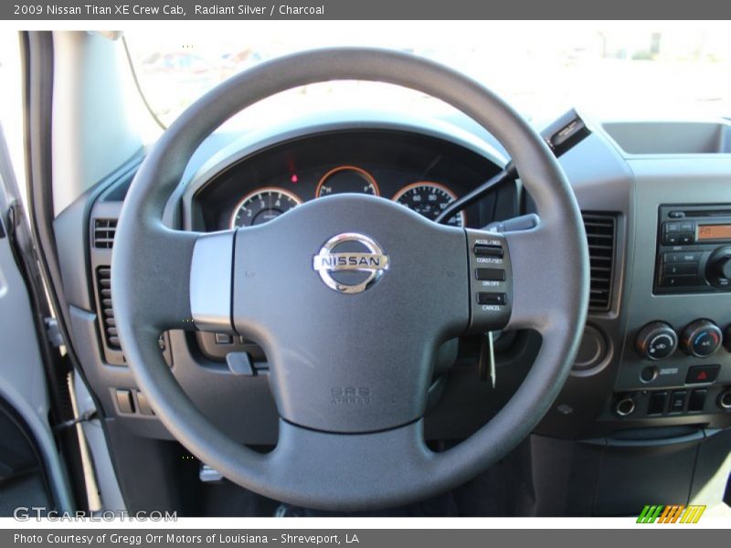 Radiant Silver / Charcoal 2009 Nissan Titan XE Crew Cab