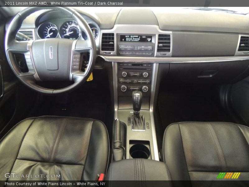 White Platinum Tri-Coat / Dark Charcoal 2011 Lincoln MKZ AWD