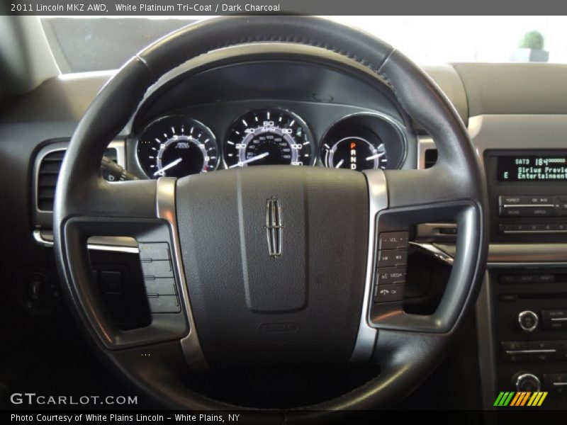 White Platinum Tri-Coat / Dark Charcoal 2011 Lincoln MKZ AWD