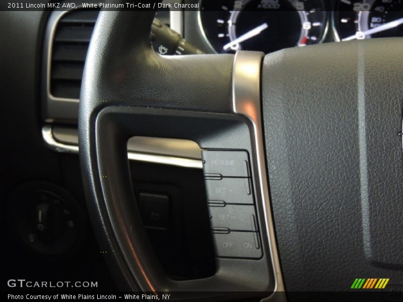 White Platinum Tri-Coat / Dark Charcoal 2011 Lincoln MKZ AWD