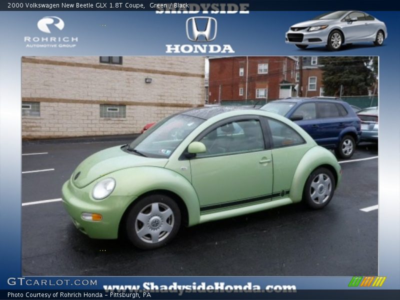 Green / Black 2000 Volkswagen New Beetle GLX 1.8T Coupe