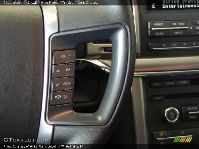 White Platinum Tri-Coat / Dark Charcoal 2011 Lincoln MKZ AWD