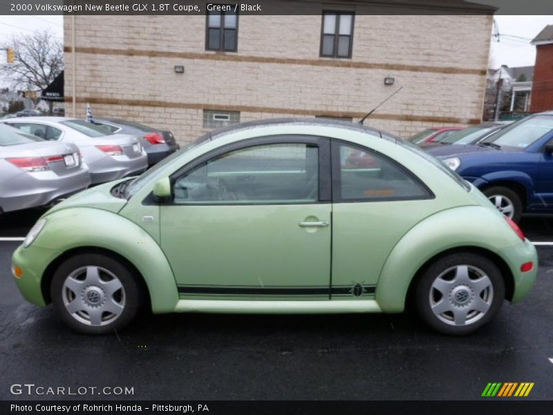 Green / Black 2000 Volkswagen New Beetle GLX 1.8T Coupe