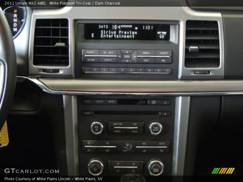 White Platinum Tri-Coat / Dark Charcoal 2011 Lincoln MKZ AWD
