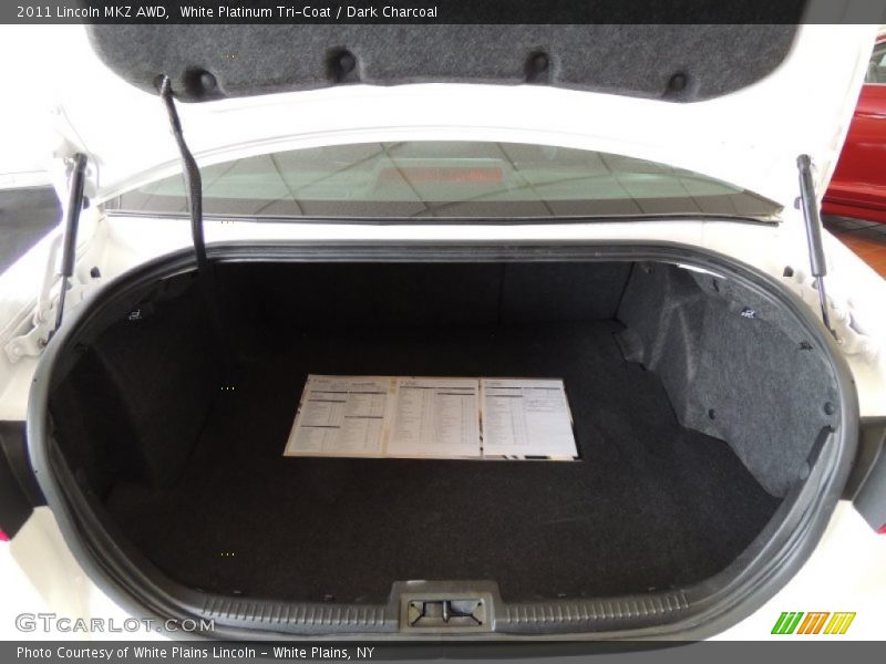 White Platinum Tri-Coat / Dark Charcoal 2011 Lincoln MKZ AWD