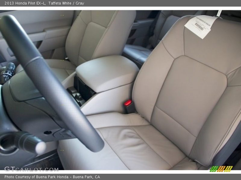 Taffeta White / Gray 2013 Honda Pilot EX-L