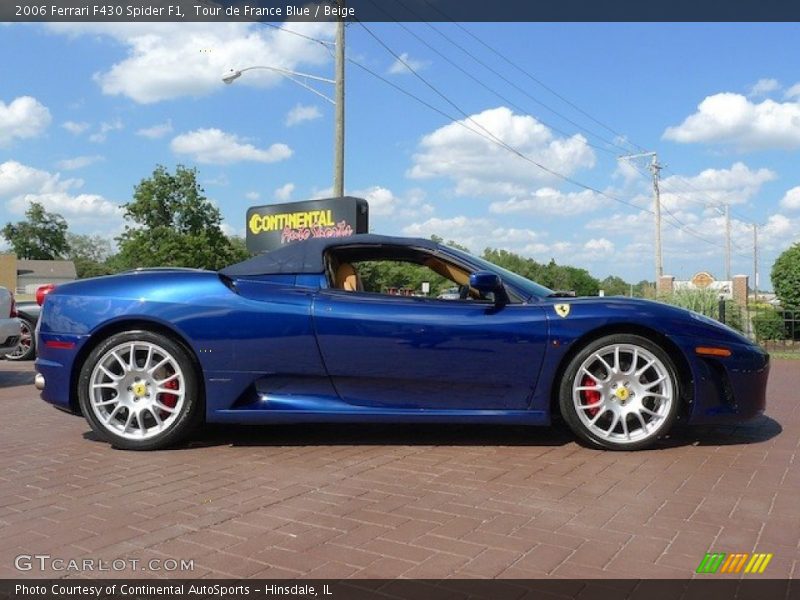 Tour de France Blue / Beige 2006 Ferrari F430 Spider F1