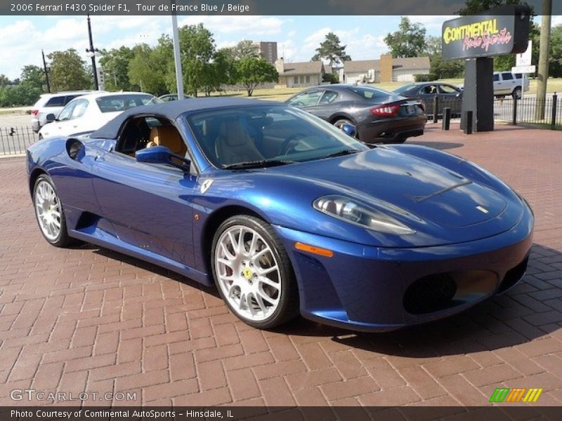 Tour de France Blue / Beige 2006 Ferrari F430 Spider F1