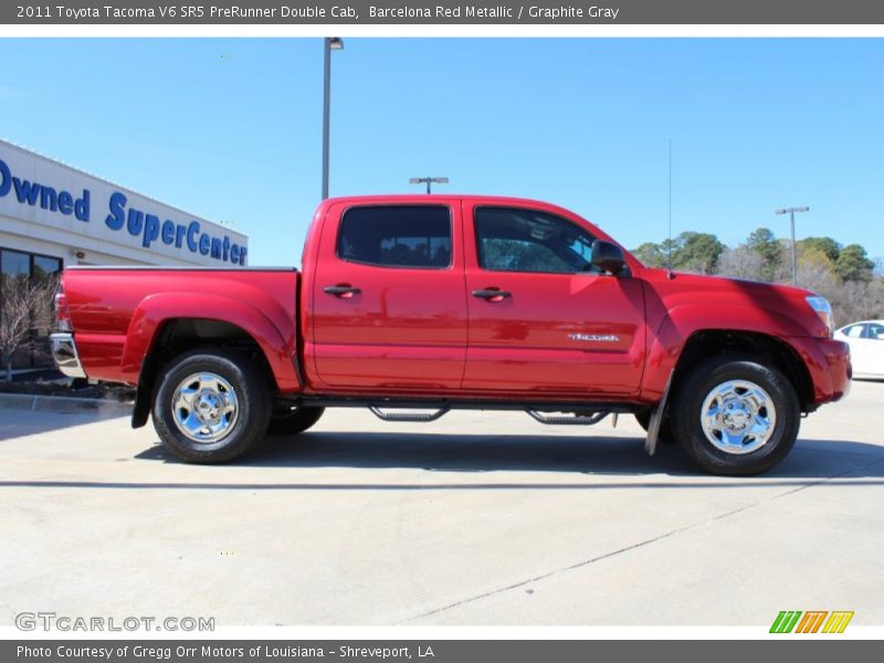 Barcelona Red Metallic / Graphite Gray 2011 Toyota Tacoma V6 SR5 PreRunner Double Cab