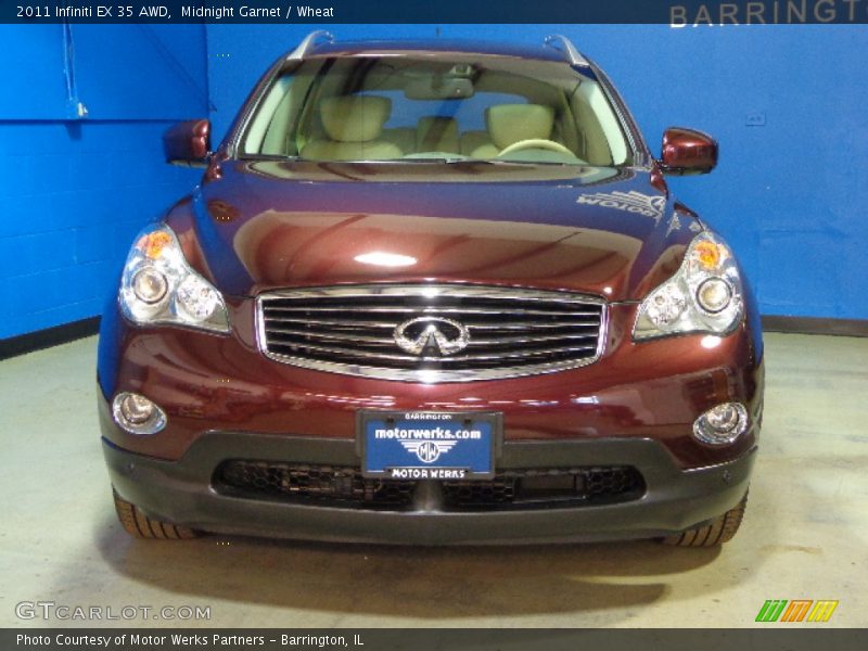 Midnight Garnet / Wheat 2011 Infiniti EX 35 AWD