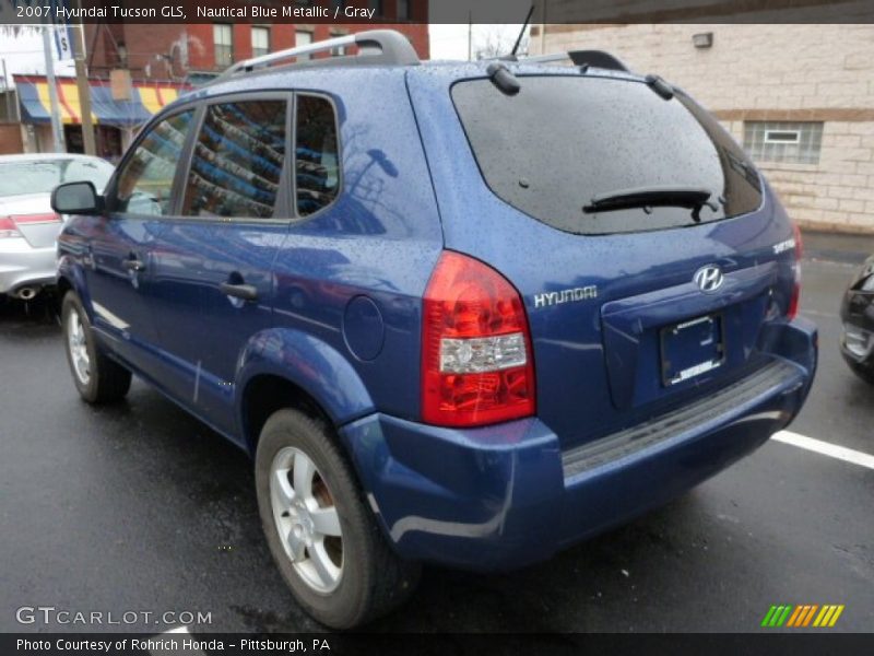 Nautical Blue Metallic / Gray 2007 Hyundai Tucson GLS