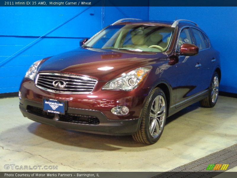 Midnight Garnet / Wheat 2011 Infiniti EX 35 AWD