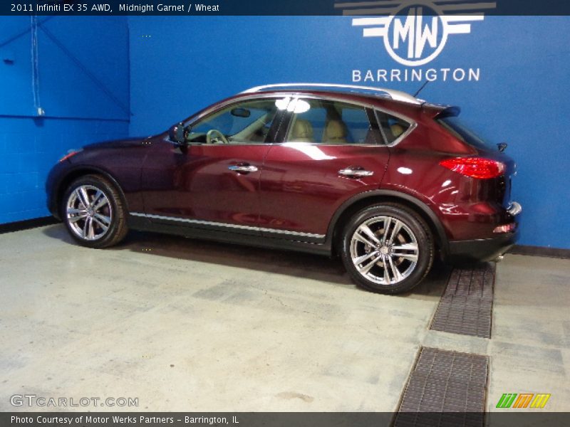 Midnight Garnet / Wheat 2011 Infiniti EX 35 AWD