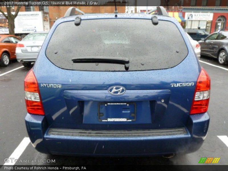 Nautical Blue Metallic / Gray 2007 Hyundai Tucson GLS