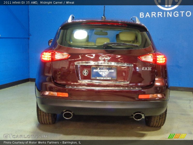 Midnight Garnet / Wheat 2011 Infiniti EX 35 AWD