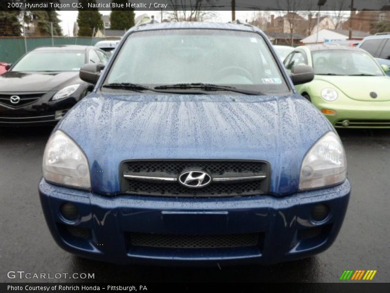 Nautical Blue Metallic / Gray 2007 Hyundai Tucson GLS