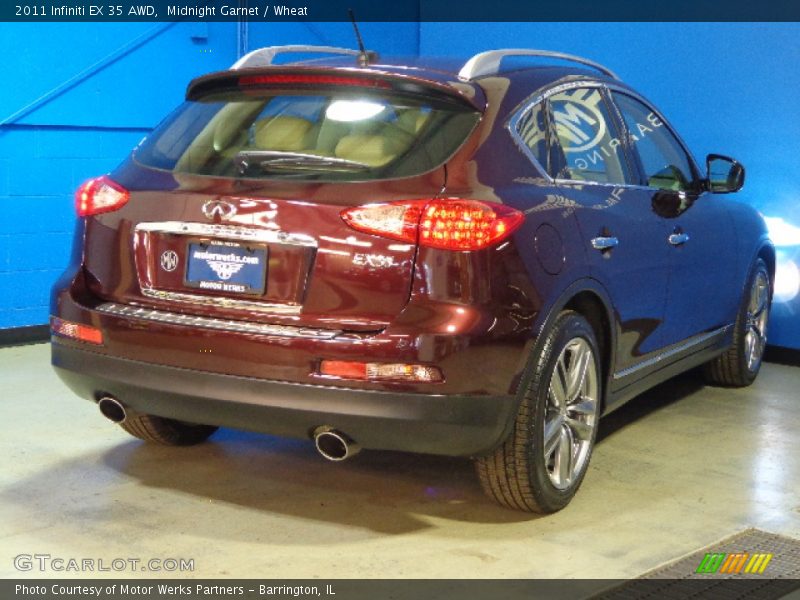 Midnight Garnet / Wheat 2011 Infiniti EX 35 AWD