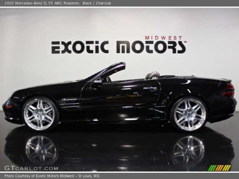 Black / Charcoal 2003 Mercedes-Benz SL 55 AMG Roadster