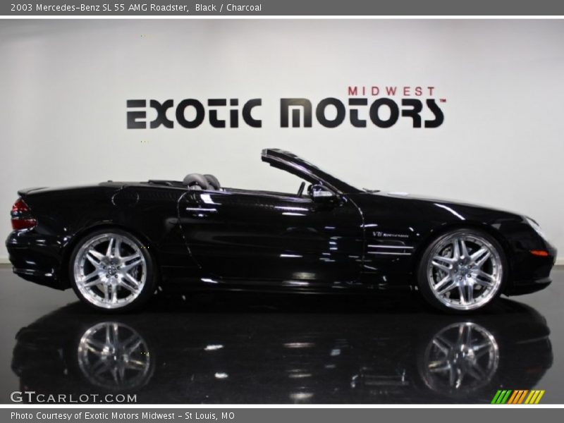 Black / Charcoal 2003 Mercedes-Benz SL 55 AMG Roadster