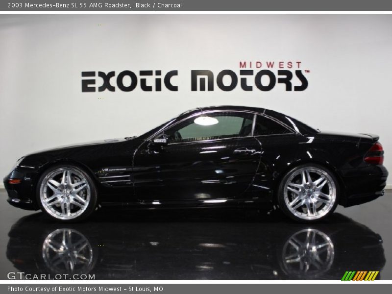 Black / Charcoal 2003 Mercedes-Benz SL 55 AMG Roadster