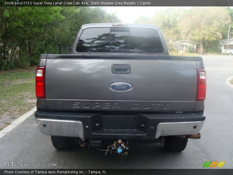 Dark Shadow Grey Metallic / Camel 2008 Ford F350 Super Duty Lariat Crew Cab 4x4