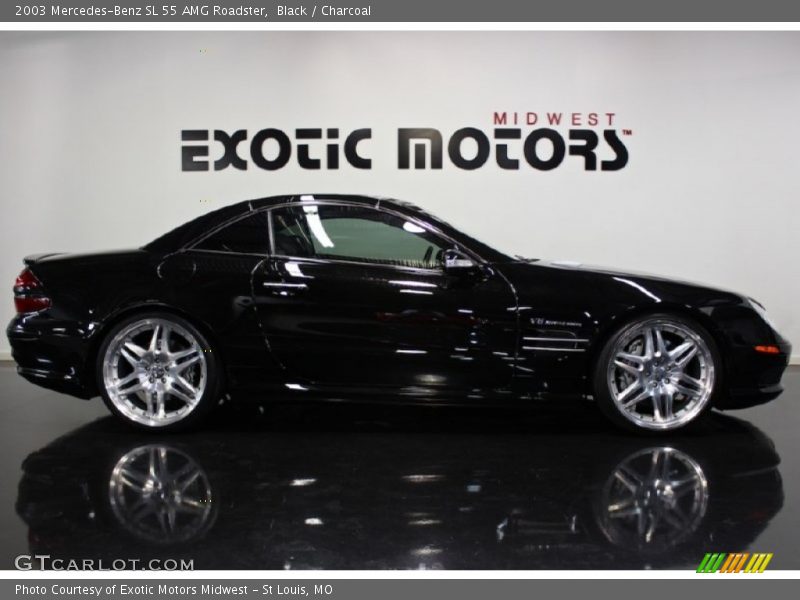 Black / Charcoal 2003 Mercedes-Benz SL 55 AMG Roadster
