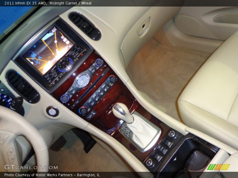 Midnight Garnet / Wheat 2011 Infiniti EX 35 AWD