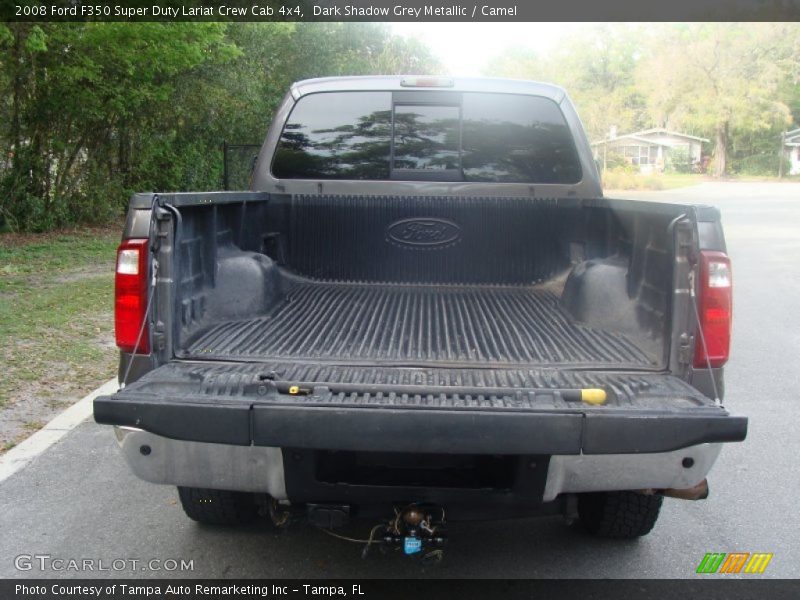 Dark Shadow Grey Metallic / Camel 2008 Ford F350 Super Duty Lariat Crew Cab 4x4