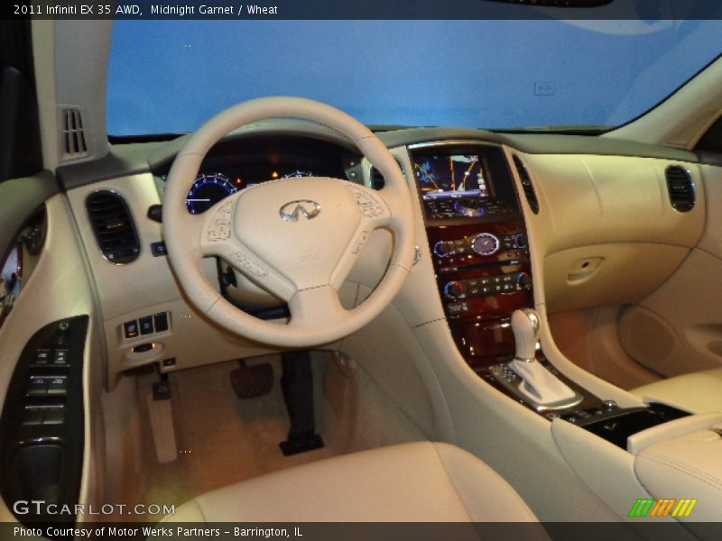 Midnight Garnet / Wheat 2011 Infiniti EX 35 AWD