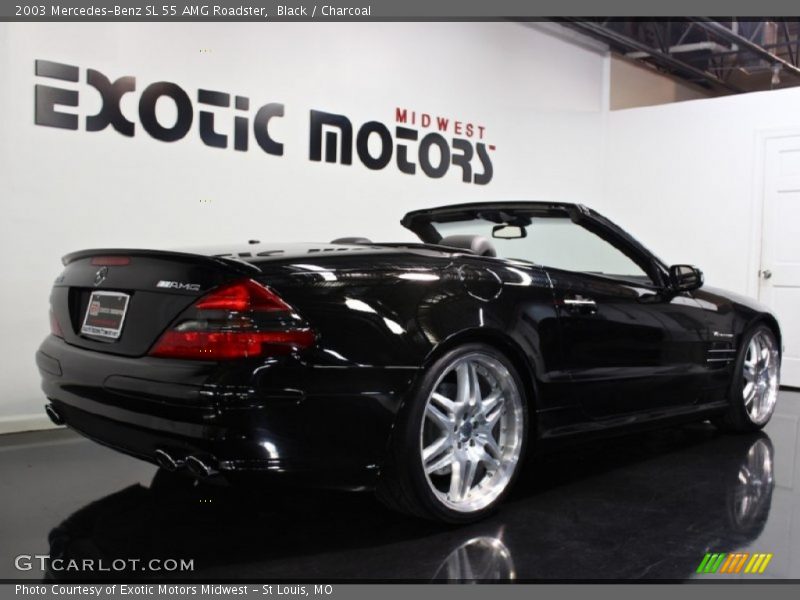 Black / Charcoal 2003 Mercedes-Benz SL 55 AMG Roadster