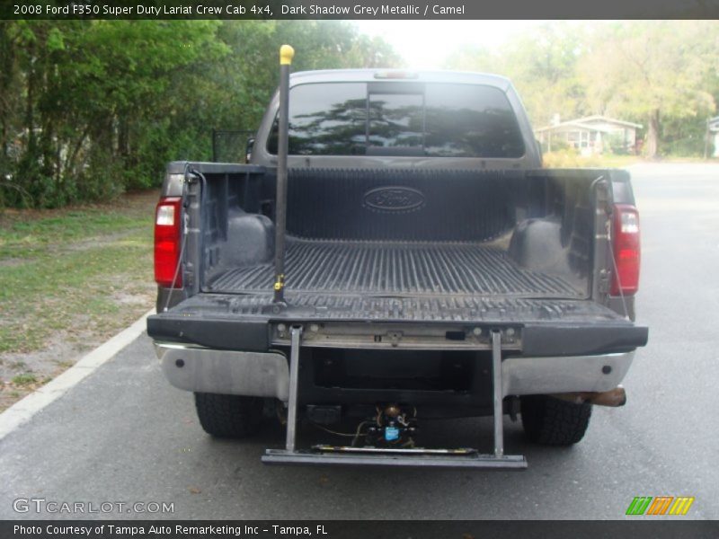 Dark Shadow Grey Metallic / Camel 2008 Ford F350 Super Duty Lariat Crew Cab 4x4