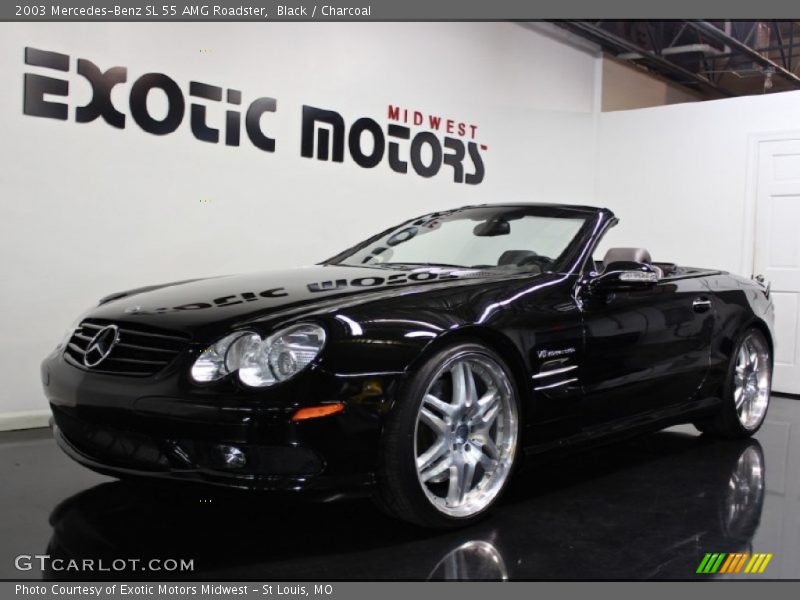Black / Charcoal 2003 Mercedes-Benz SL 55 AMG Roadster