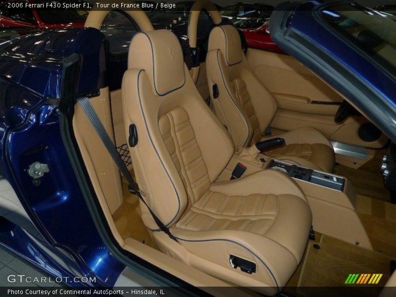 Front Seat of 2006 F430 Spider F1