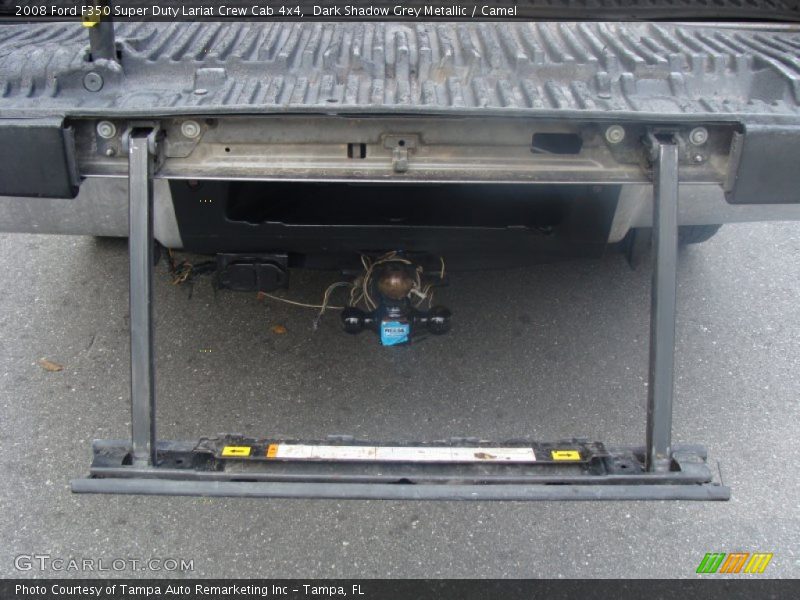 Dark Shadow Grey Metallic / Camel 2008 Ford F350 Super Duty Lariat Crew Cab 4x4