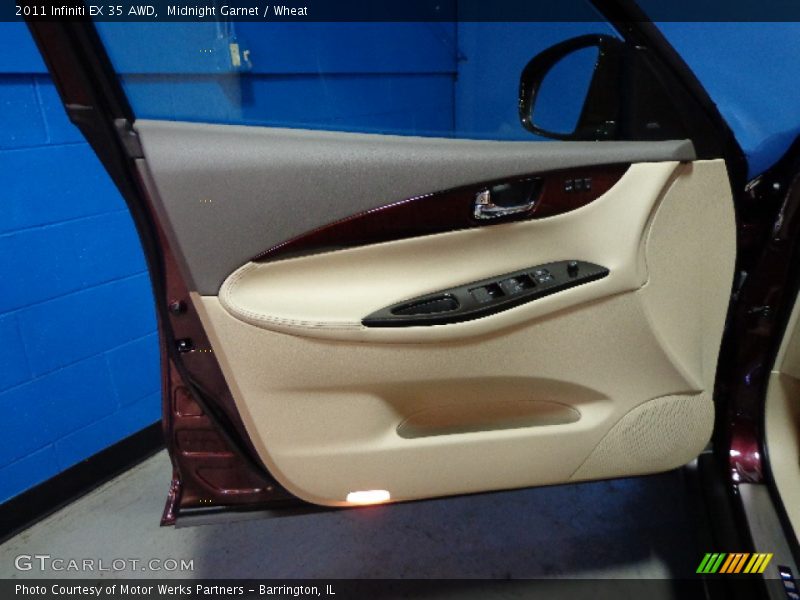Midnight Garnet / Wheat 2011 Infiniti EX 35 AWD