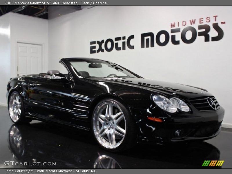 Black / Charcoal 2003 Mercedes-Benz SL 55 AMG Roadster