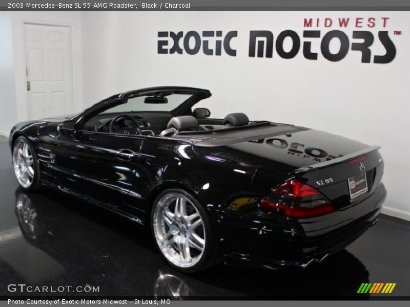 Black / Charcoal 2003 Mercedes-Benz SL 55 AMG Roadster