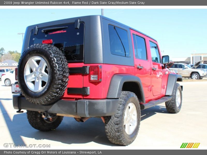 Flame Red / Dark Slate Gray/Medium Slate Gray 2009 Jeep Wrangler Unlimited Rubicon 4x4
