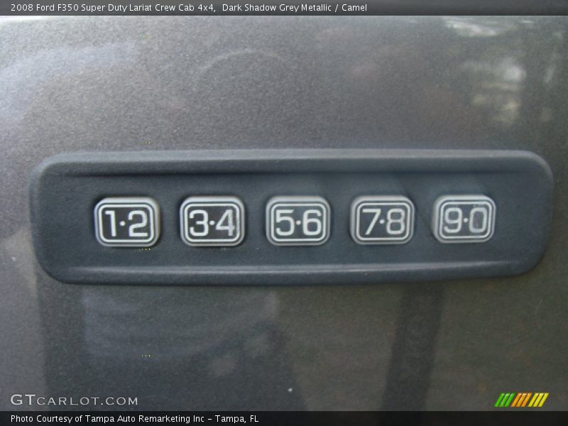 Dark Shadow Grey Metallic / Camel 2008 Ford F350 Super Duty Lariat Crew Cab 4x4